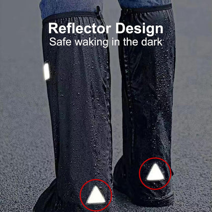 Non-Slip Zipper Waterproof Shoe Covers with Reflector