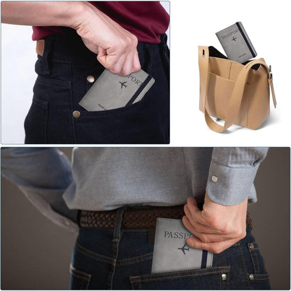 2026 New Combo Passport Holder with Credit Card and Boarding Pass Slots