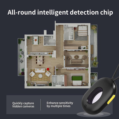 Anti-Spy Camera Detector & Hidden Insect Detector,Vibration Alarm and LED Flashlight Rechargeable