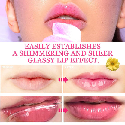 6PCS Crystal Flower Jelly Lipstick Set