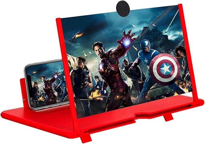 12" 3D HD Mobile Phone Magnifier Projector Screen Enlarger
