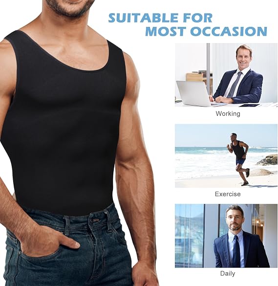Men's Compression Base Layer Slim Compression Muscle Tank Shapewear