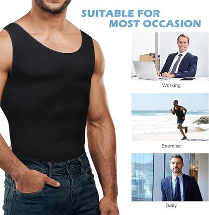 Men's Compression Base Layer Slim Compression Muscle Tank Shapewear