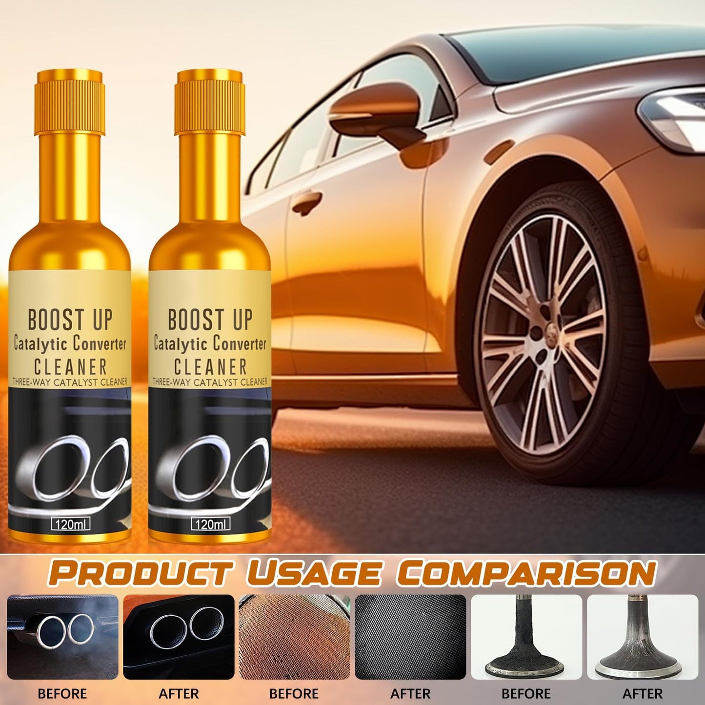 2Pack Catalytic Converter Cleaner Auto Fuel System Treatment