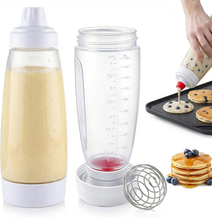 Pancake Batter Dispenser Bottle,1000ml Large Squeeze Bottles