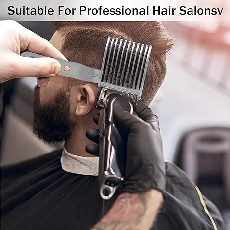 2Pcx Professional Barber Comb Hair Fade Tool for Men
