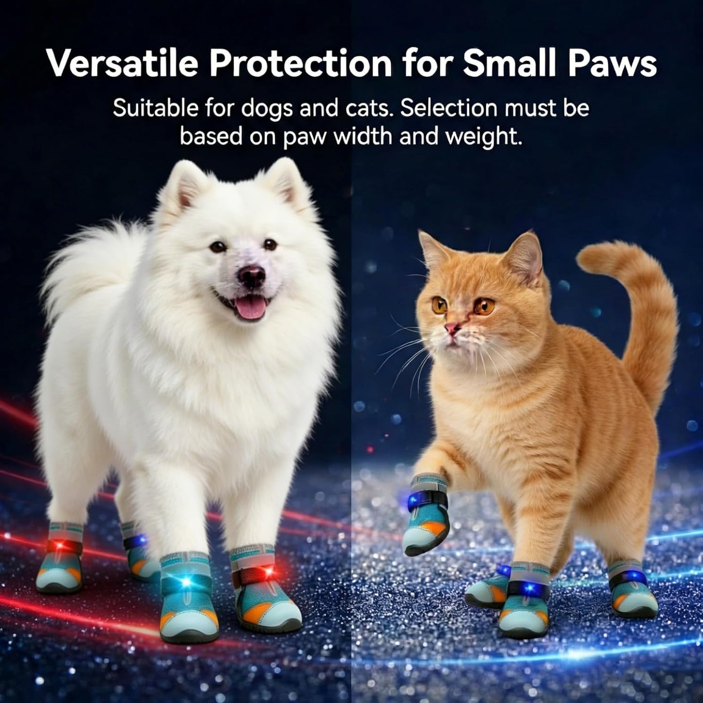 Anti-Slip Breathable Light Up Shoes for Dogs & Cats