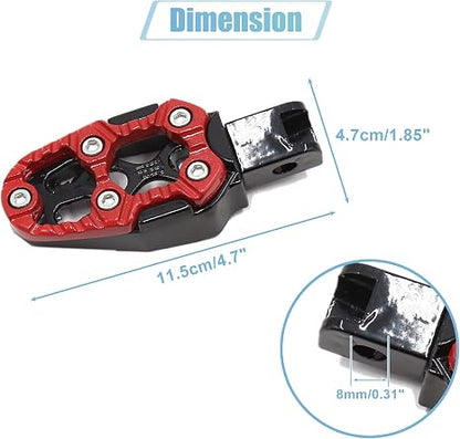 1 Pair Universal Metal Motorcycle Rear Footpeg Assemblies