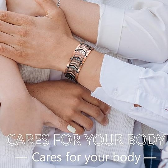 Magnetic Therapy Bracelet Copper Jewelry with Powerful 3800 Gauss Magnets