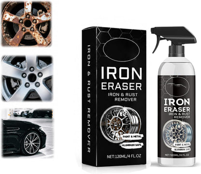 120ml Fast Iron and Rust Remover Spray for Cars, Wheels, Paint and Metal