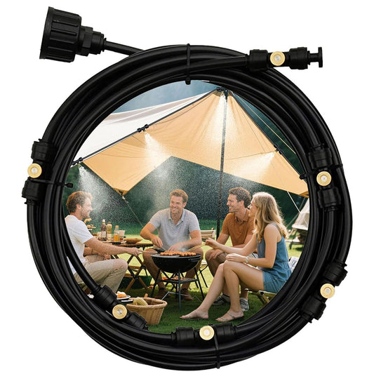 Spray Hose Water Misting System Watering System with Brass Nozzles