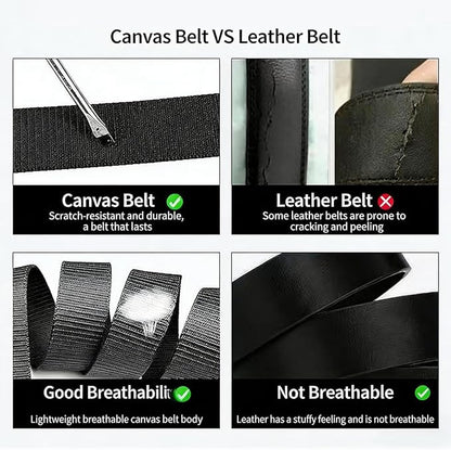 Men's Metal Buckle Tactical Ratchet Breathable Belts