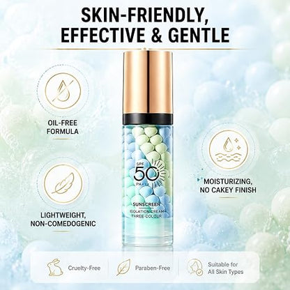SPF 50+ PA+++ 3-in-1 Sunscreen Isolation Cream