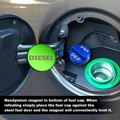 2Pcs Magnetic Diesel Fuel Cap Compatible with Dodge Ram