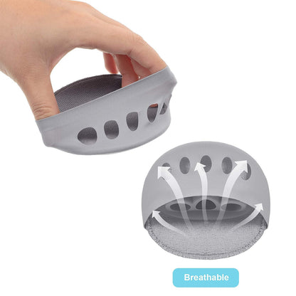 Forefoot Pads Honeycomb Fabric Metatarsal Cushions Ball of Foot Cushion Pads for Women , 5 Colors (5 Pairs)