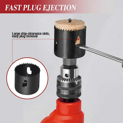 Lock Installation Hole Saw Kit for Wooden Doors