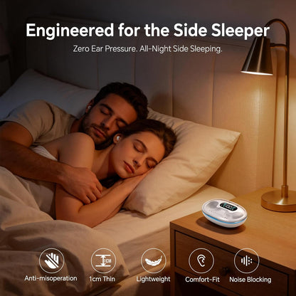 Wireless Sleeping Waterproof Noise Cancelling Flat Earphones