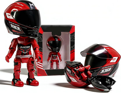 Mini Alloy Motorcycle Helmet Heroes Transforming Ornament