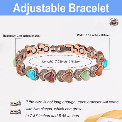 Magnetic Turquoise Copper Bracelets