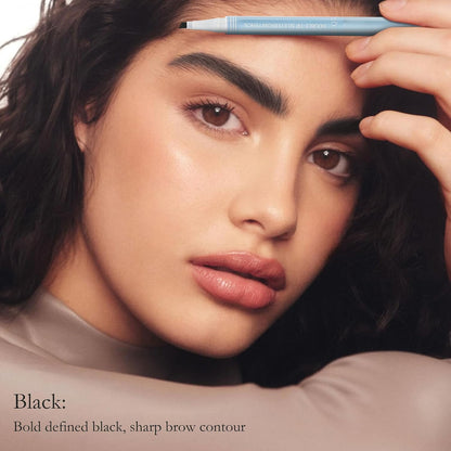 Dual-Ended 4-Tip Precision Eyebrow Pencil with Spoolie Brush