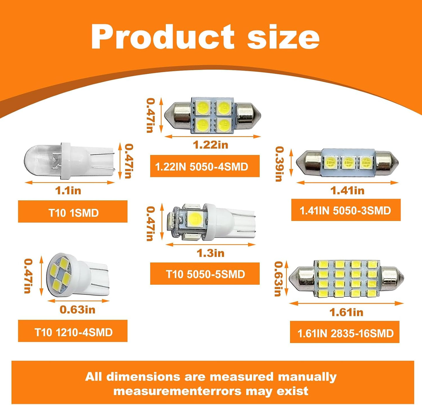 42PCS LED Interior Car Lights Kit Universal for Cars Trucks SUVs RVs