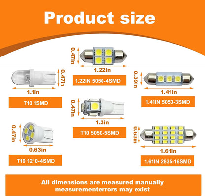 42PCS LED Interior Car Lights Kit Universal for Cars Trucks SUVs RVs