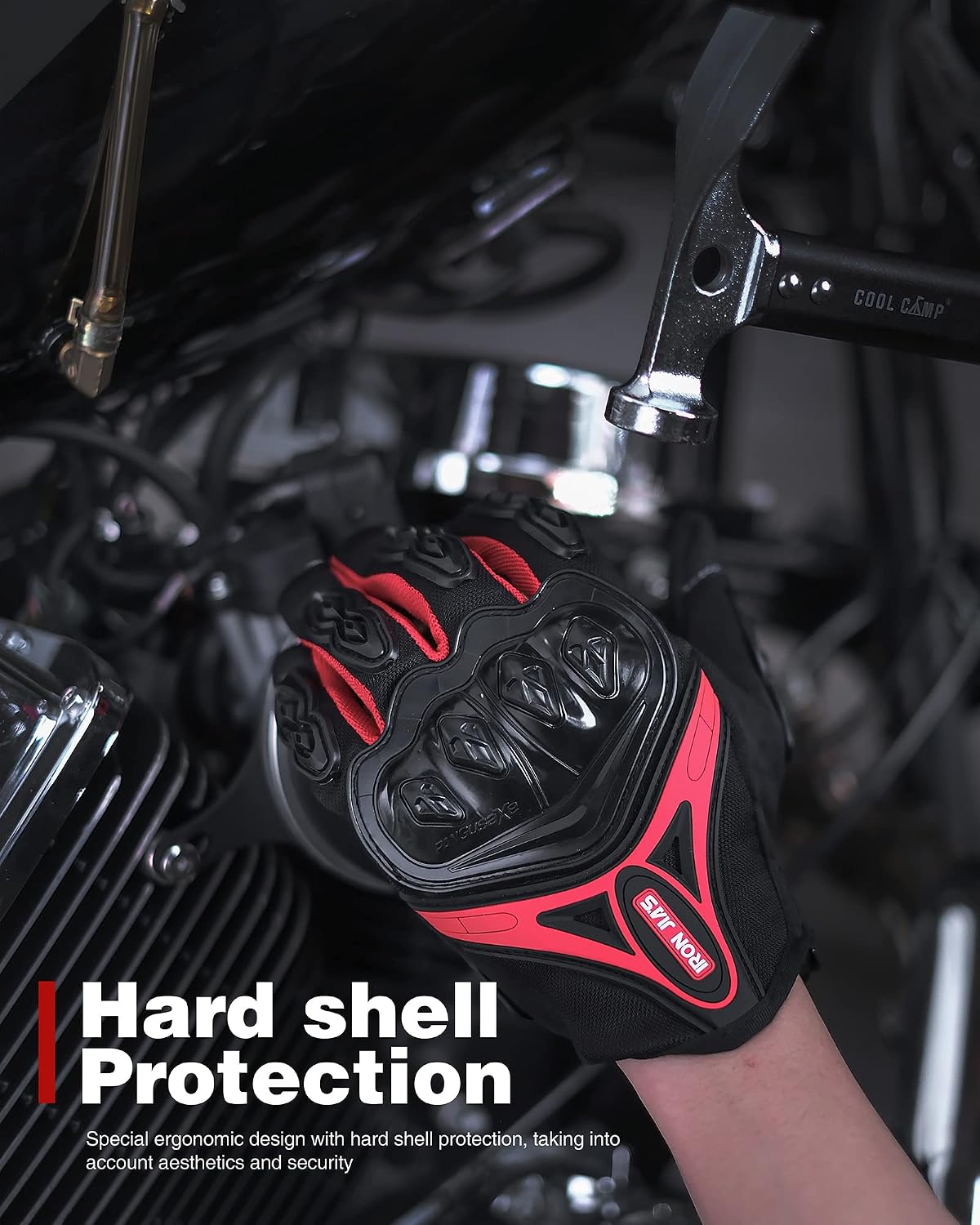 Motorcycle Gloves Full Finger Support Touch Screen Durable for Road Racing Bike