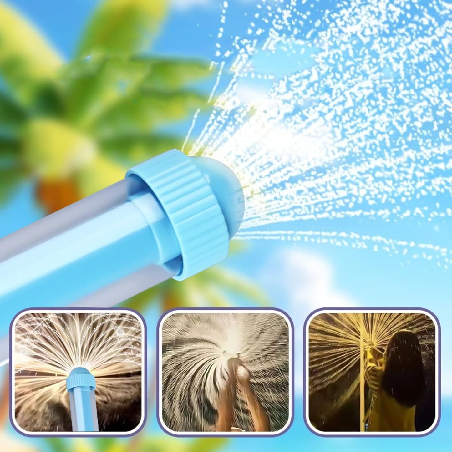 2PCS Creativity Fireworks Water Gun, Sprays Water Like Fireworks, Squirt Gun for Kids