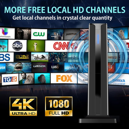 Digital TV Antenna for Smart TV Indoor with 360° Long Range Reception