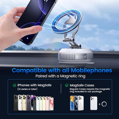 Upgraded 360° Nano Strongest Vacuum Magnetic Phone Holder