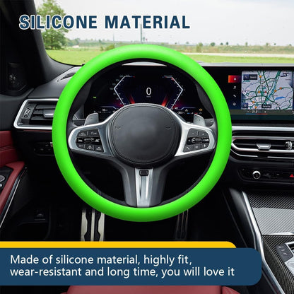 Universal Non-Slip Silicone Soft Car Steering Wheel Cover