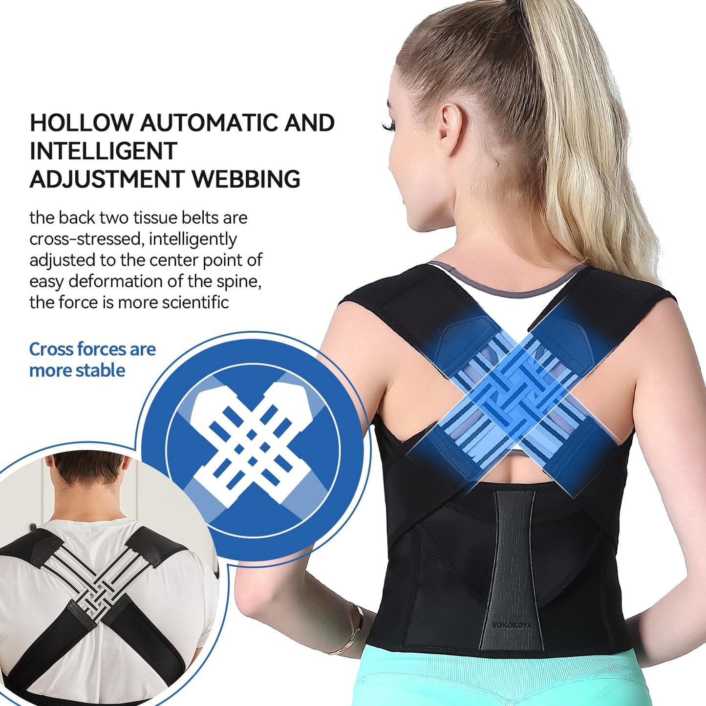 Adjustable Posture Corrector for Women and Men