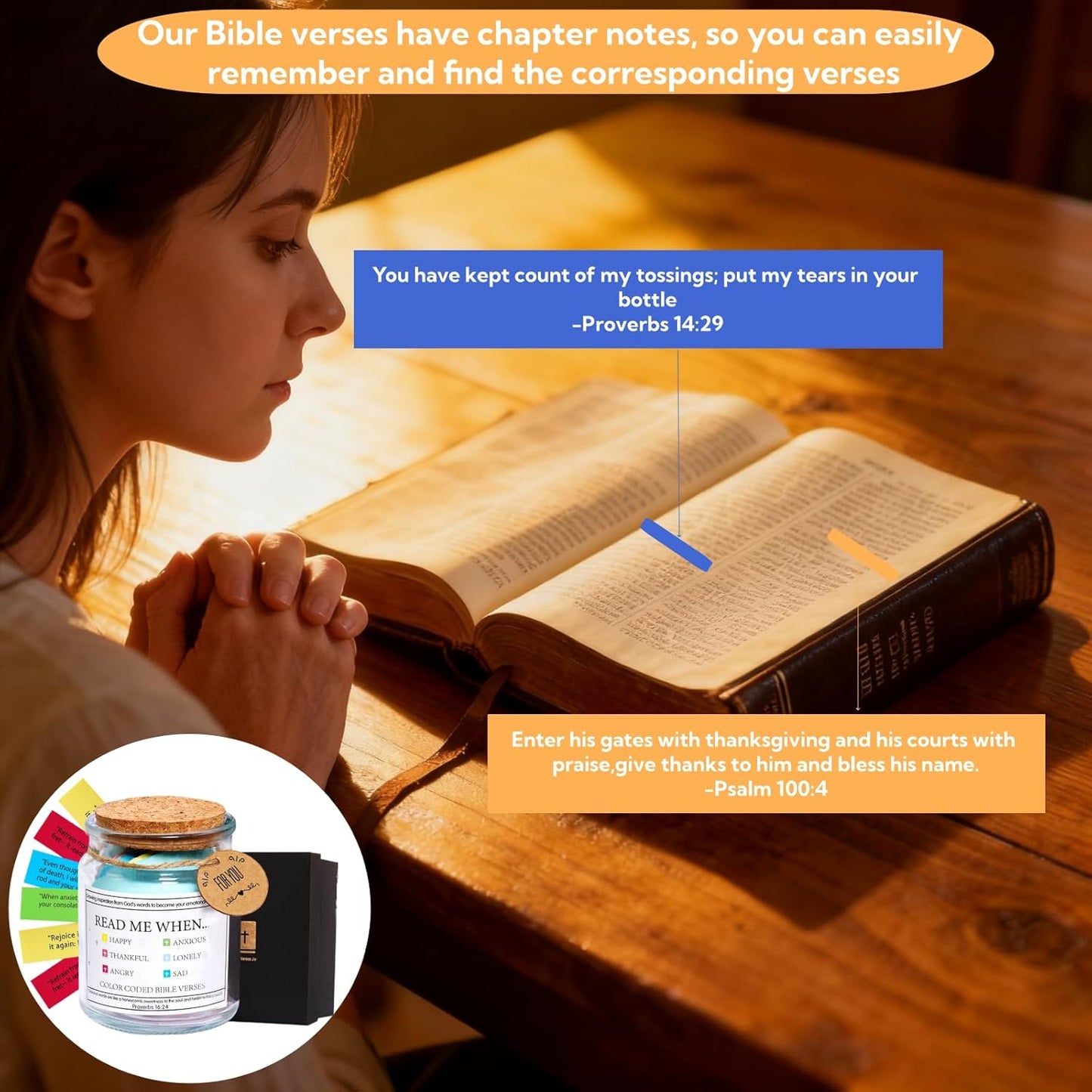 Daily Motivational Scripture Prayer Hope Jar Easter Basket Stuffers