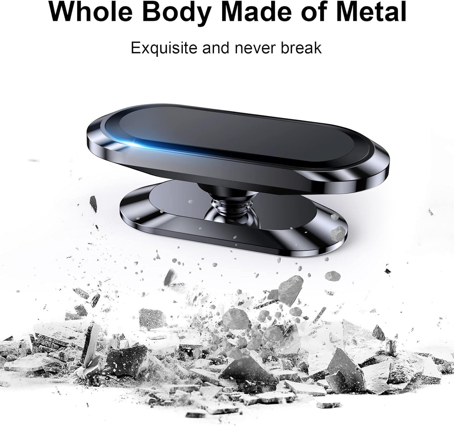 2-Pack Strong Magnetic Phone Holder for Car Dash