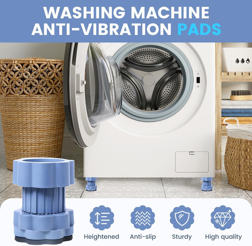 4 Pack Universal Heightening Pad for Washing Machine Base