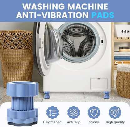 4 Pack Universal Heightening Pad for Washing Machine Base