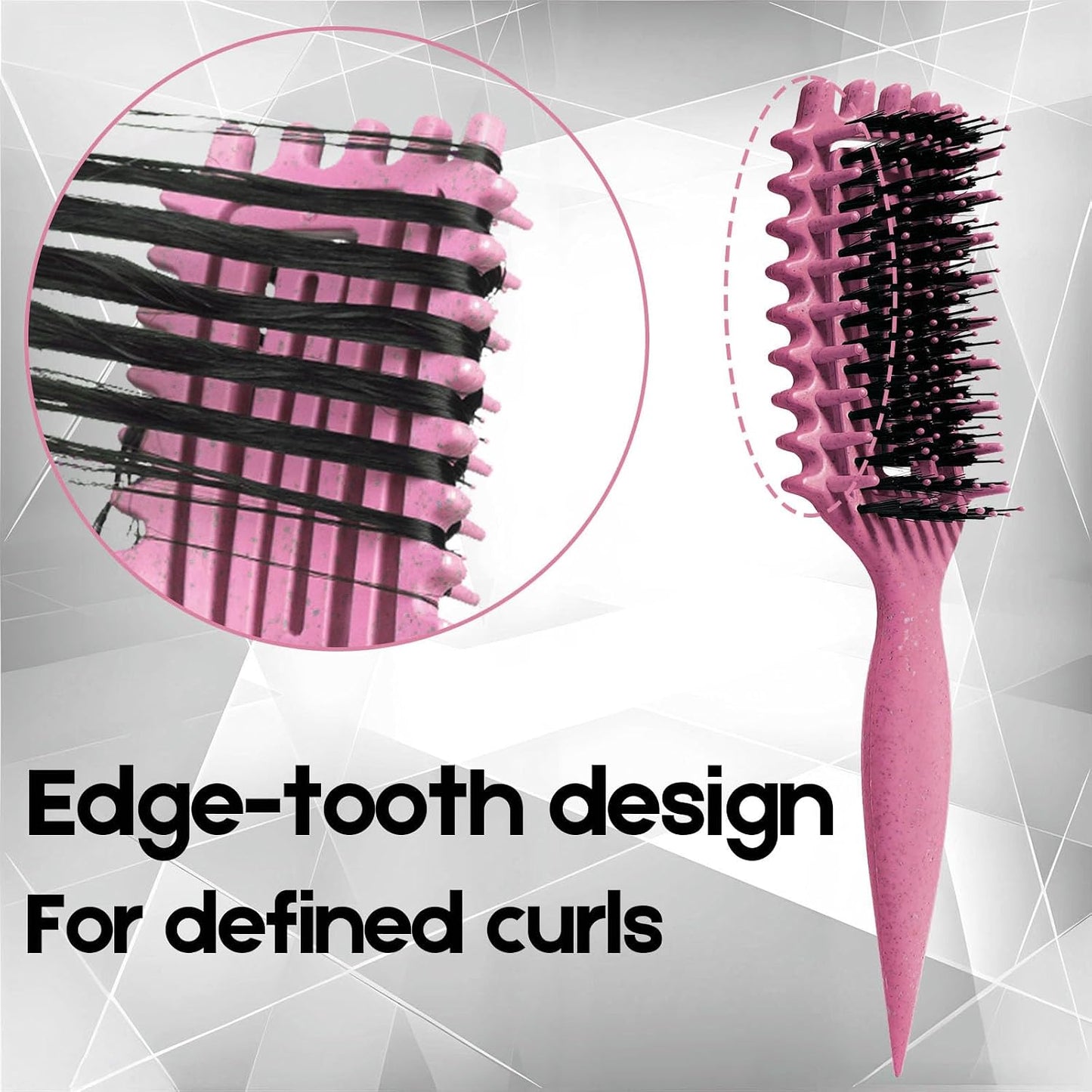 Curly Hair Brush Candybrush Curl Defining Brush for Detangling Shaping and Defining Curls