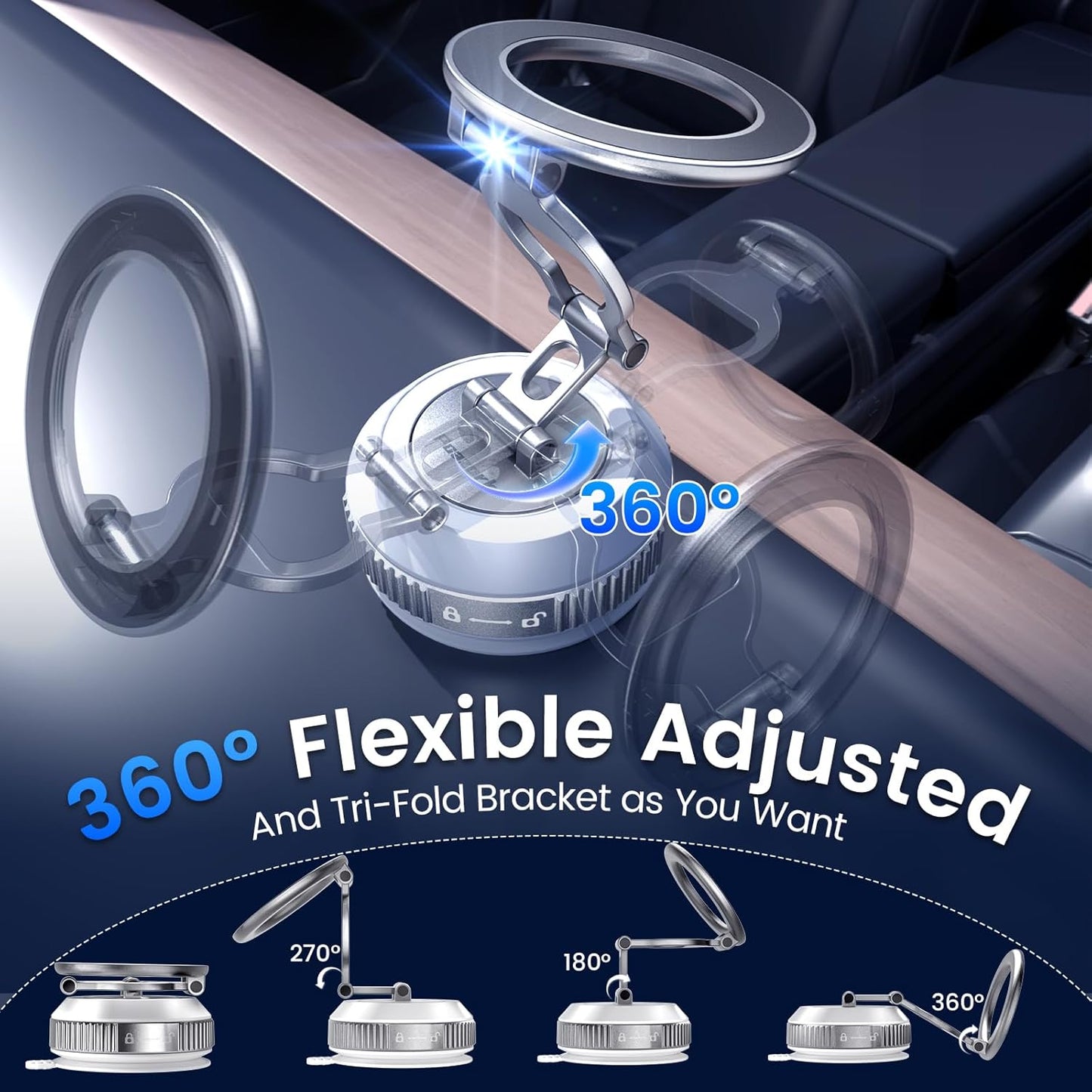 Upgraded 360° Nano Strongest Vacuum Magnetic Phone Holder