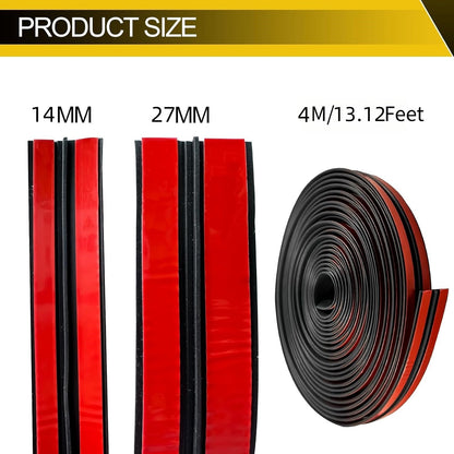 Car Windshield Weather Stripping, Adhesive Rubber Seal Strip, Auto Sunroof Sealing Gasket