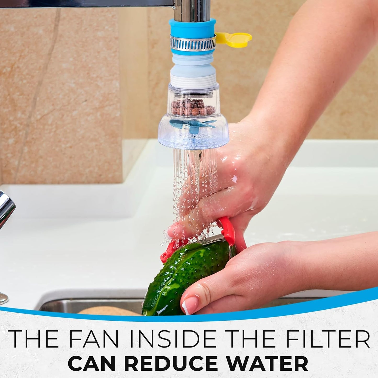 3 Pack 360° Rotating Splash-Proof Telescopic Faucet Water Filter