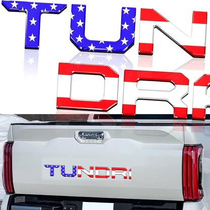Toyota Tundra Tailgate Insert Letters 3D Raised Rear Emblems