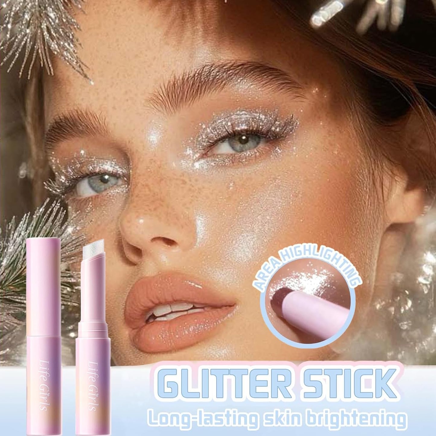 4 Pack Crystal Jelly Glaze Makeup Glitter All-in-one Stick