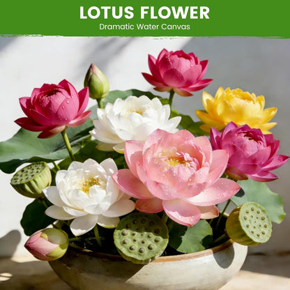 60 PCS Mixed Color Lotus Seeds for Planting in Water