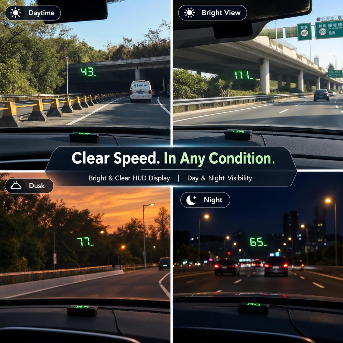 K1 GPS HUD Speedometer for Cars & Motorcycles