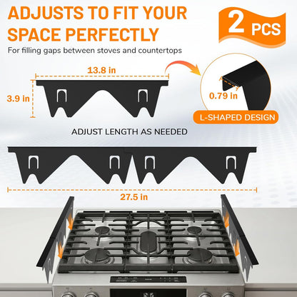 2PCS Stove Gap Filler for Kitchen Oven Counter Side Gap