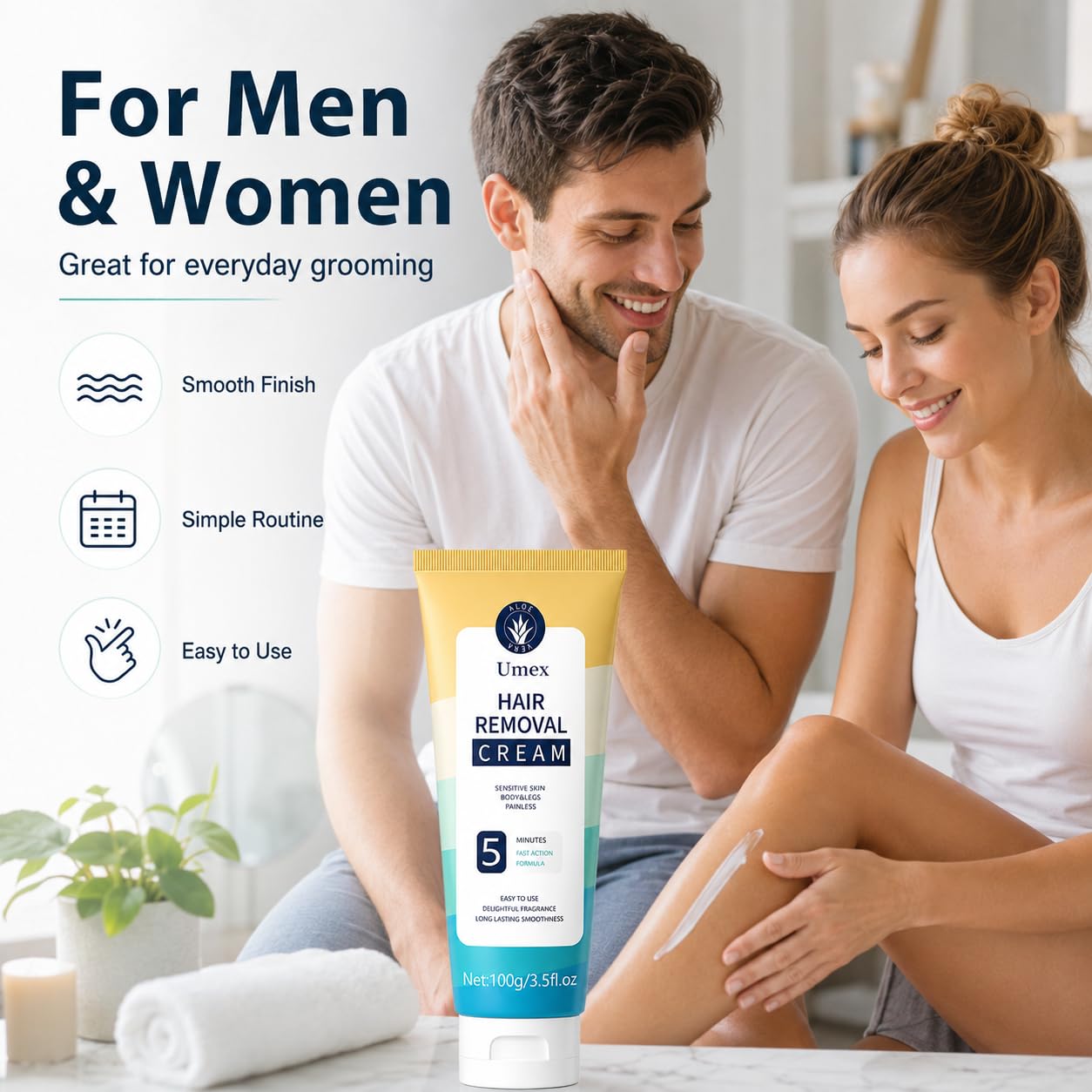 Depilatory Painless Hair Removal Cream for Sensitive Skin