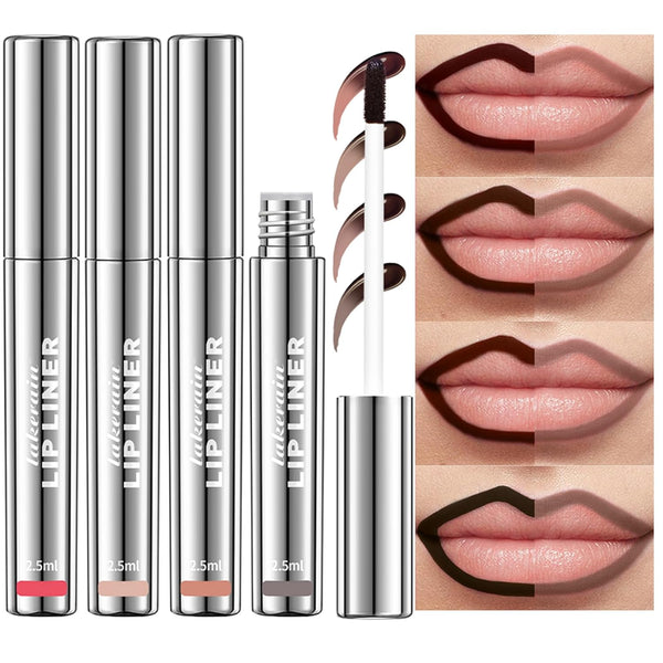 4Pcs Peel Off Lip Liner Stain