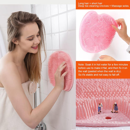 2 Pack Shower Back & Foot Scrubber