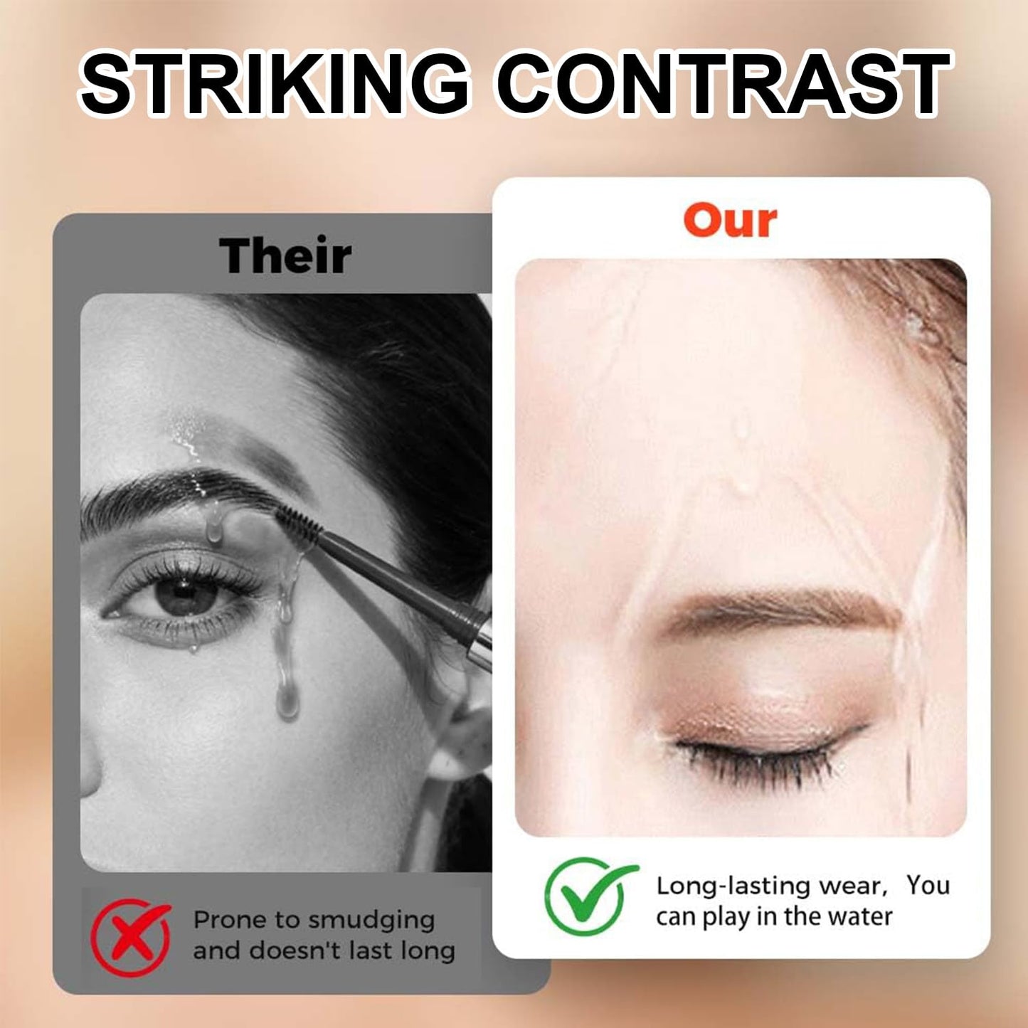 5PC 4 Tipped 3D Waterproof Brow Pencil with Micro-Fork Tip