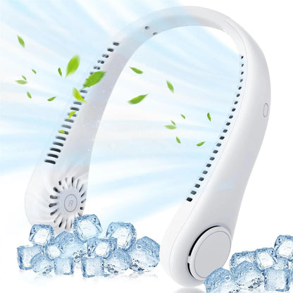Neckband Fan Portable Mini USB Fan Rechargeable Lazy Person's Cooling Device